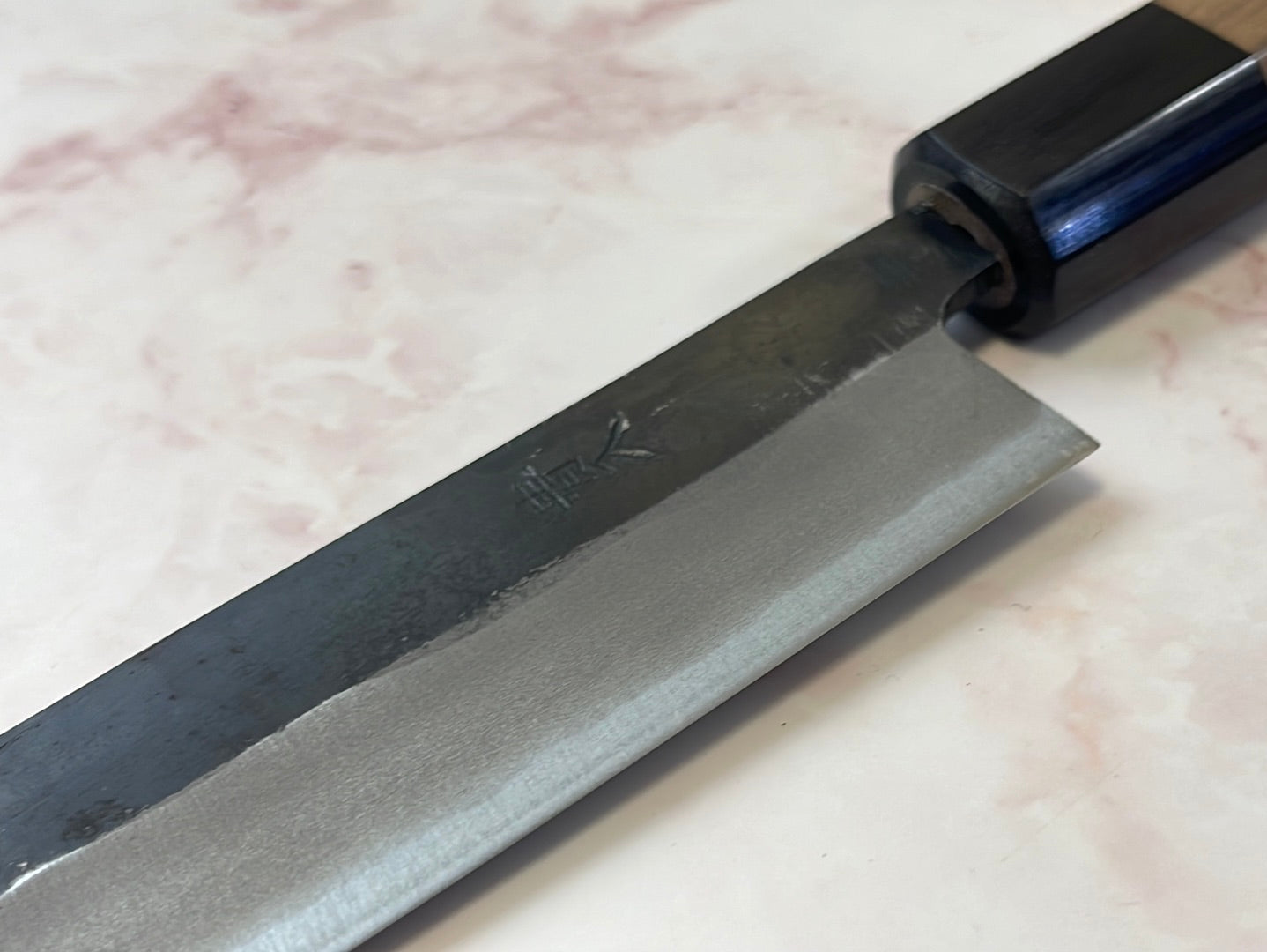 Yoshimune Yanagiba Kurouchi 210 mm (8.3 in) Aogami (Blue) #2 Double-Bevel