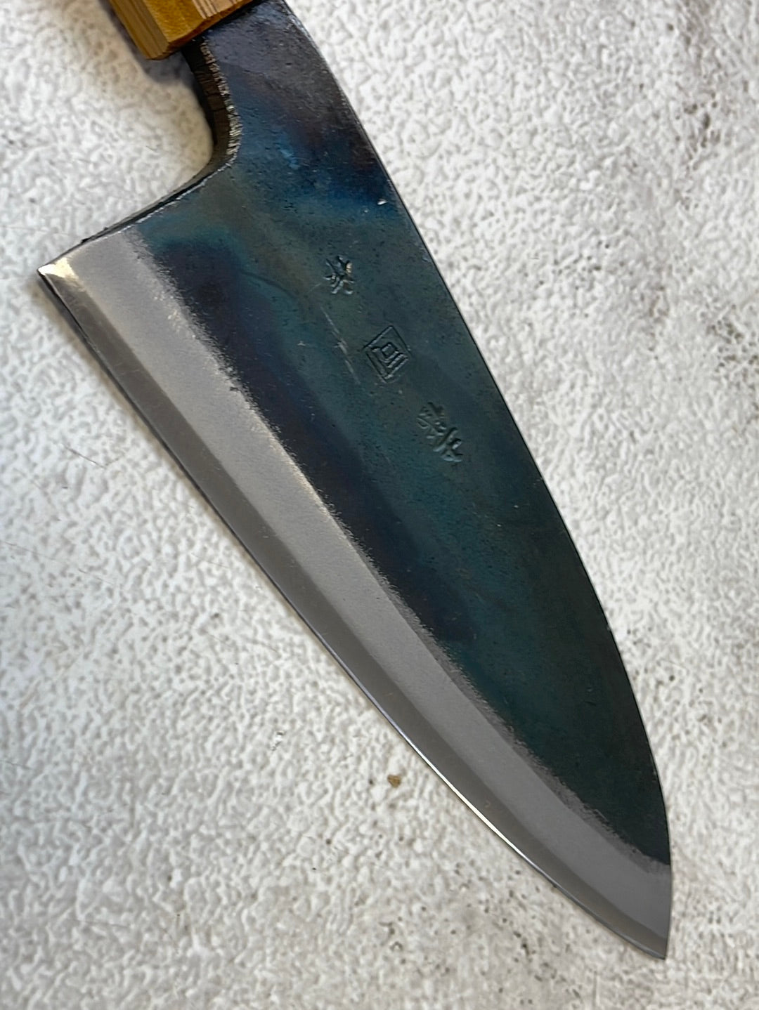 Tsukasa Shiro Kuro 150mm Deba - Shirogami Steel - Oak Octagnon Handle