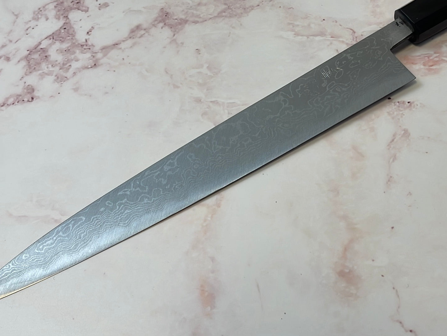 Yoshimune Sujihiki 240mm(9.4 in) Aogami (Blue) No.2 Damascus (33 layers) Double-Bevel