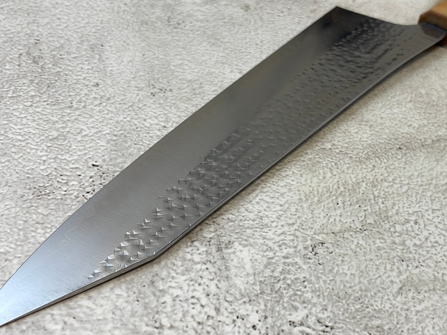 Yu Kurosaki R2 SG2 Hammered SENKO-EI Gyuto 270mm - Brown-Ring Octagonal Handle