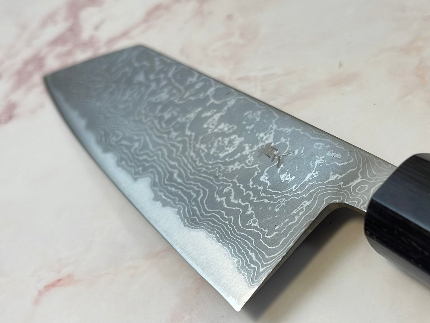Yoshimune Bunka 165mm Aogami (Blue) #2 Damascus (33 layers) Double-Bevel