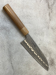Tsunehisa Shiro White Steel & Stainless Clad Santoku Knife 180mm l- Made in Japan 🇯🇵