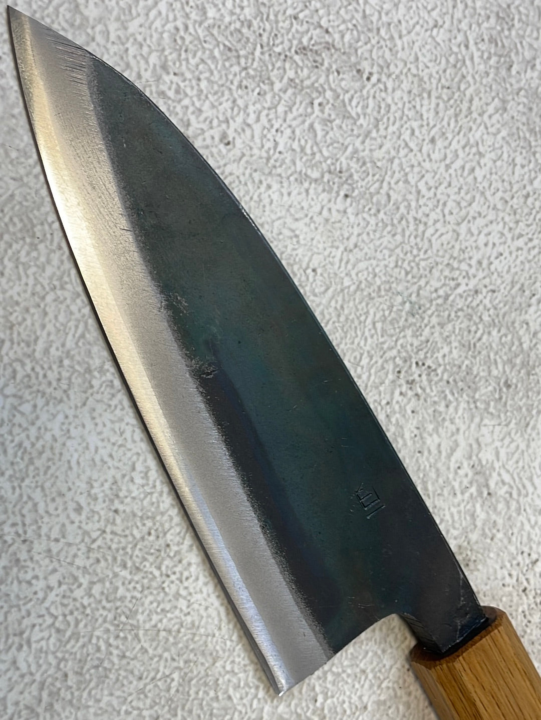 Tsukasa Shiro Kuro 150mm Deba - Shirogami Steel - Oak Octagnon Handle