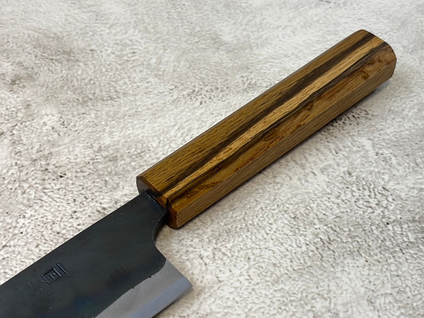 Tsukasa Shiro Kuro 165mm Bunka- Shirogami Steel - Oak Octagnon Handle