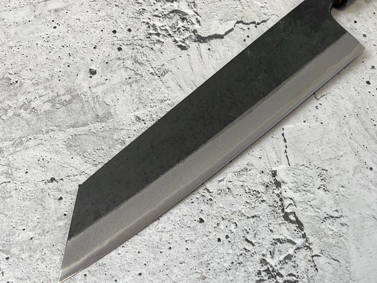 Yoshimune Kiritsuke Kurouchi 180 mm Aogami (Blue) #2 Double-Bevel