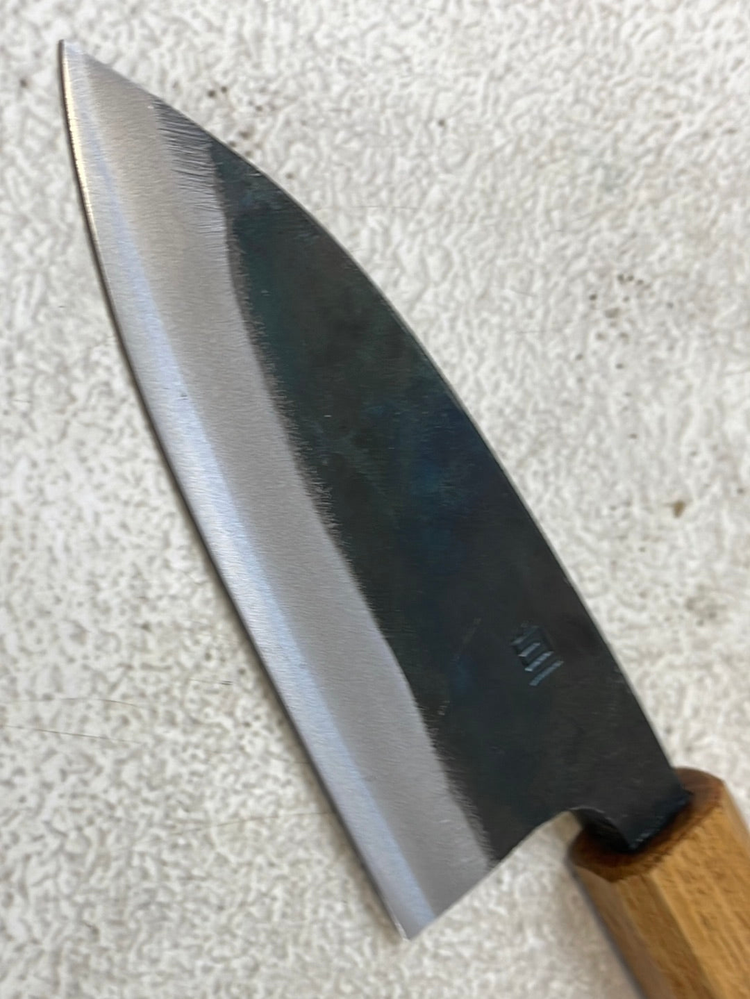 Tsukasa Shiro Kuro 105mm Deba - Shirogami Steel - Oak Octagnon Handle