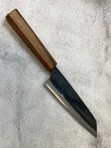 Tsukasa Shiro Kuro 165mm Bunka- Shirogami Steel - Oak Octagnon Handle