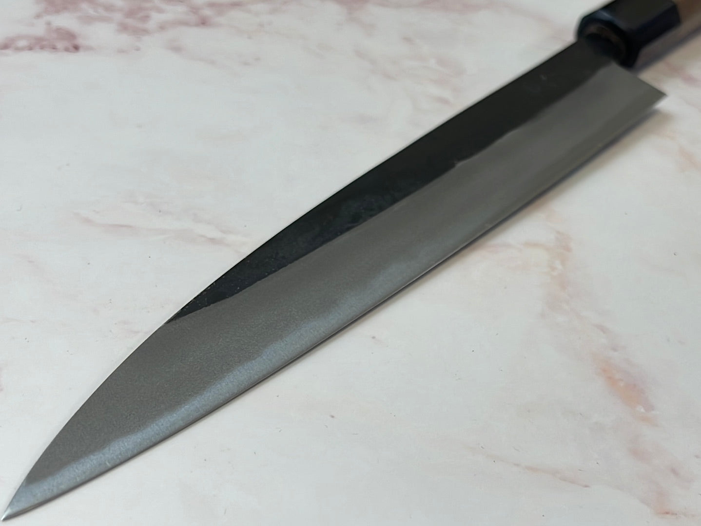 Yoshimune Yanagiba Kurouchi 210 mm (8.3 in) Aogami (Blue) #2 Double-Bevel