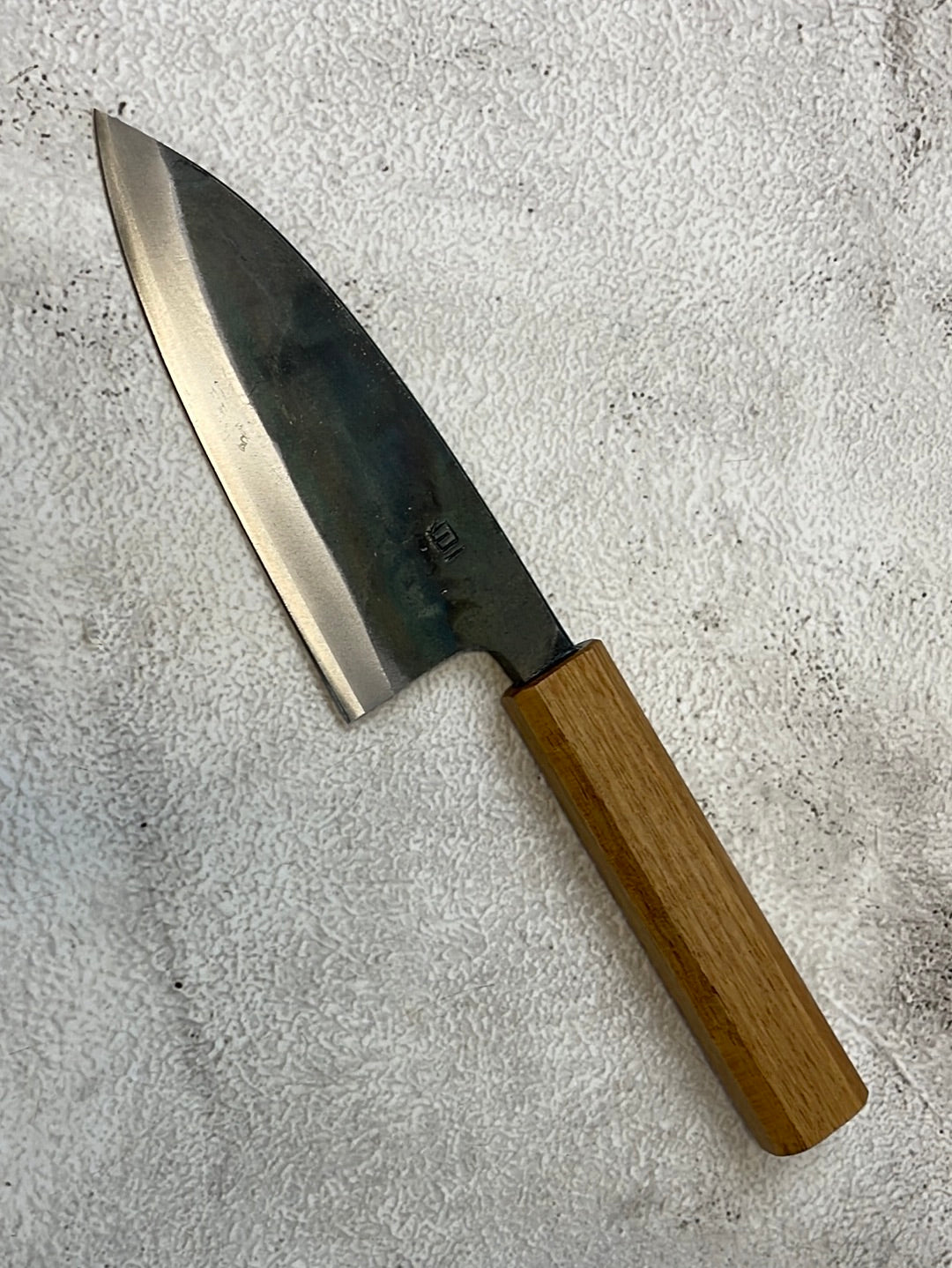 Tsukasa Shiro Kuro 120mm Deba - Shirogami Steel - Oak Octagnon Handle