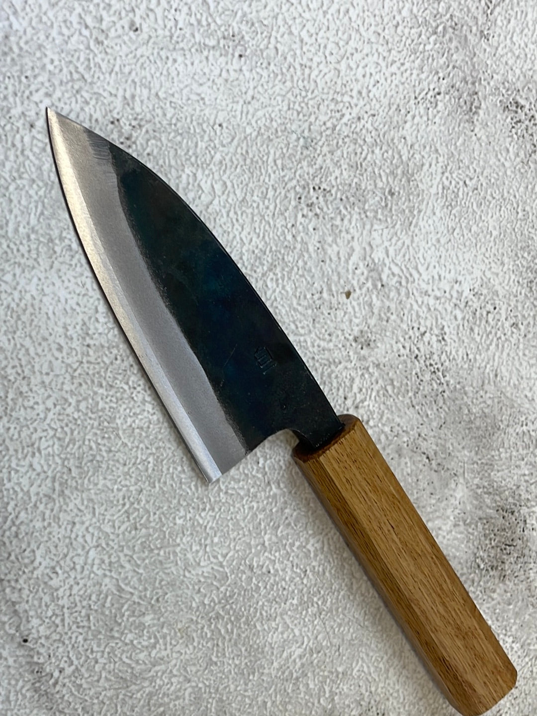Tsukasa Shiro Kuro 105mm Deba - Shirogami Steel - Oak Octagnon Handle