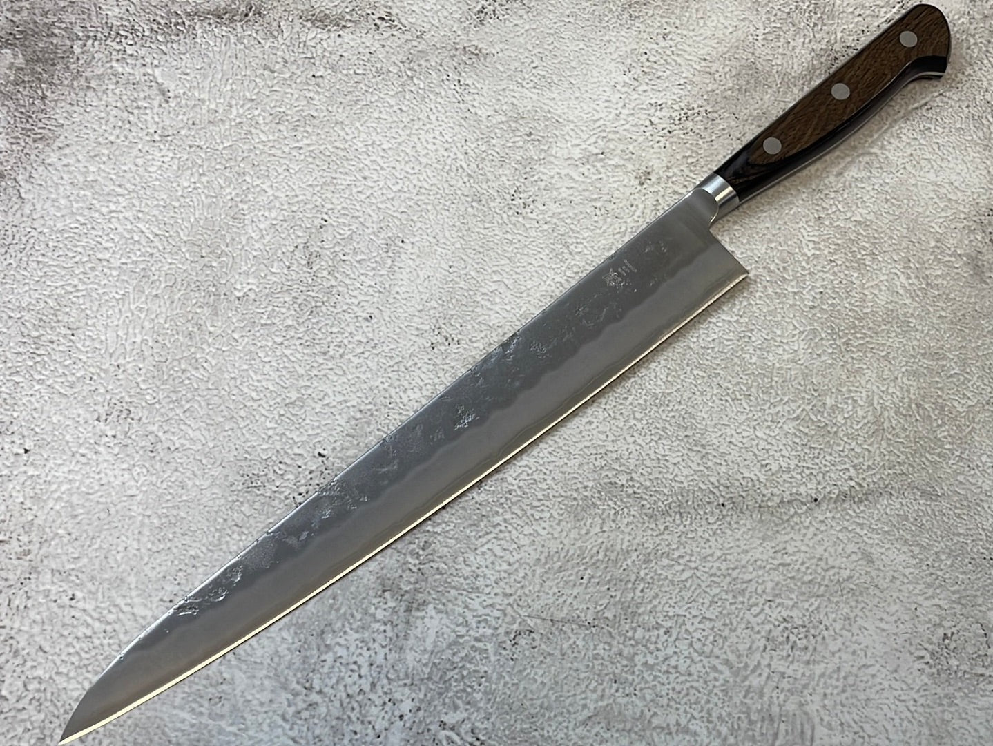 Tsunehisa G3 Nashiji Brown Sujihiji 270mm - Made in Japan 🇯🇵 With Bolster