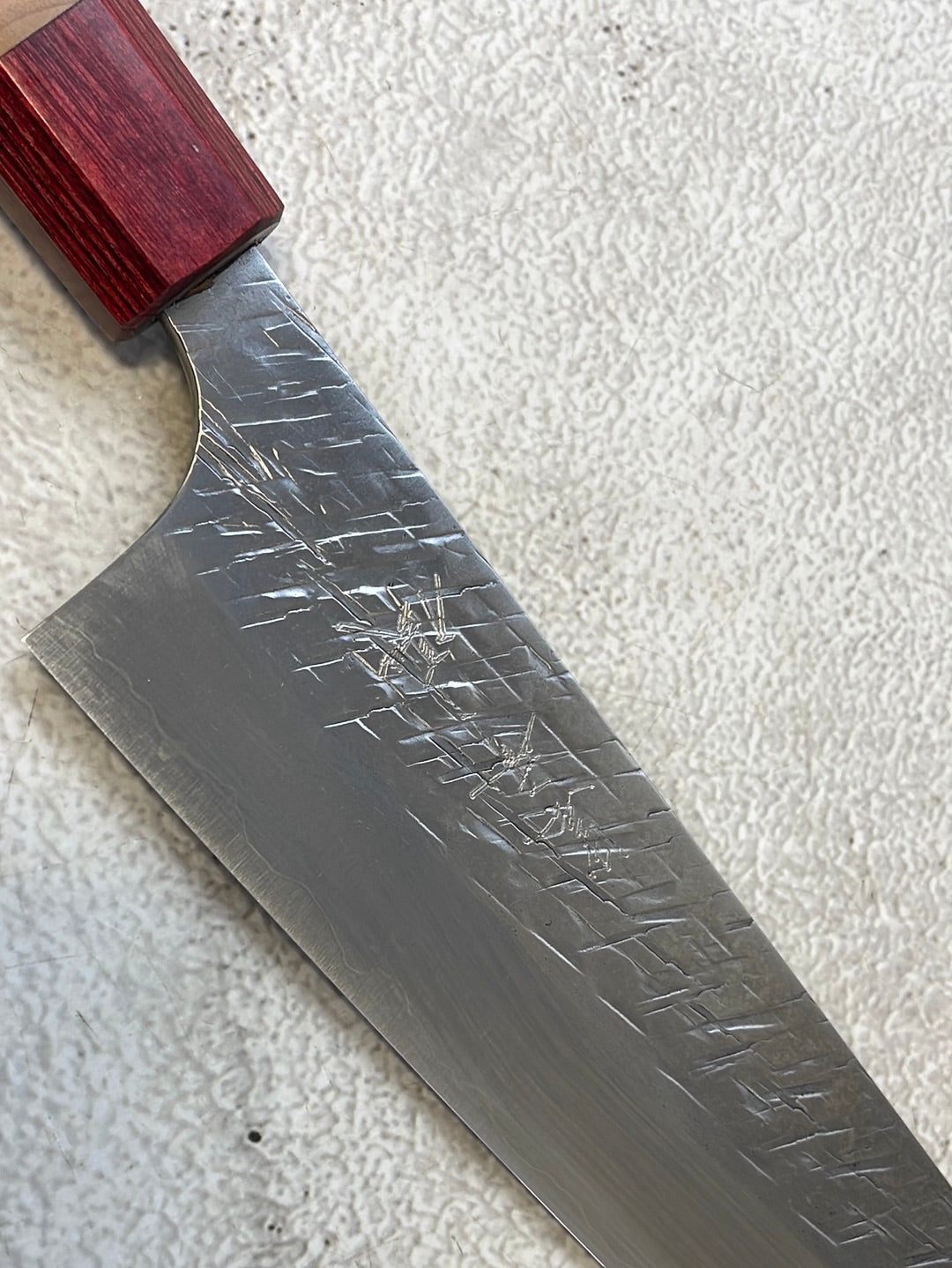Yu Kurosaki Raijin Gyuto 210mm with Red Cherry Octagonal Handle