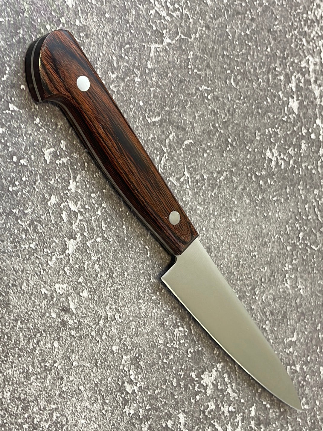 Iseya Molybdenum Petty-Utility Japanese Knife 120mm Red Pakka Wood Handle