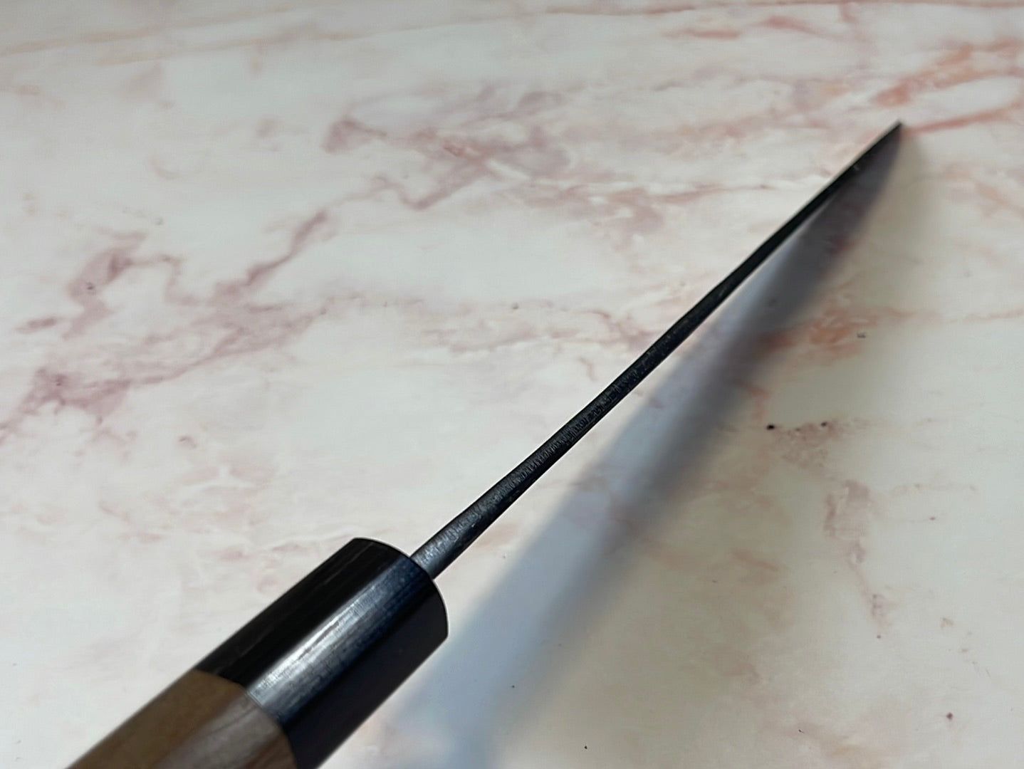 Yoshimune Yanagiba Kurouchi 210 mm (8.3 in) Aogami (Blue) #2 Double-Bevel