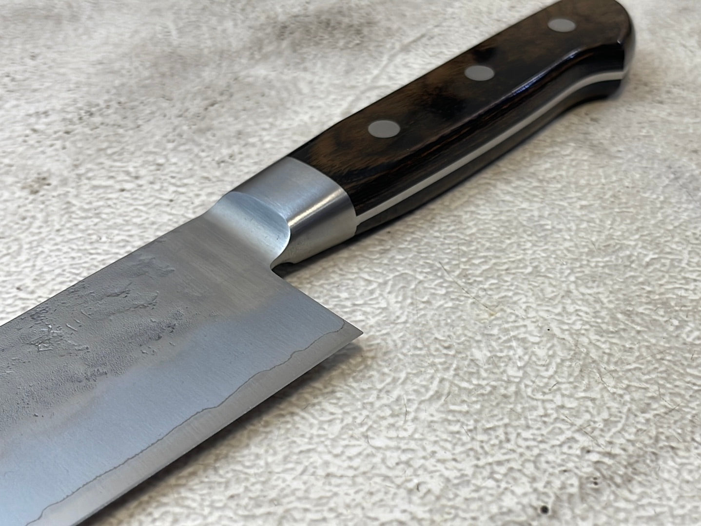 Tsunehisa G3 Nashiji Brown Gyuto 240mm - Made in Japan 🇯🇵 With Bolster