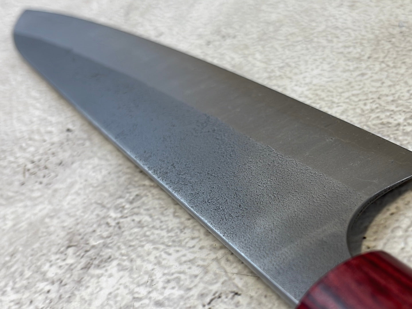 MASAKAGE YUKI Gyuto 210mm Oval Magnolia wood with Red Pakka wood