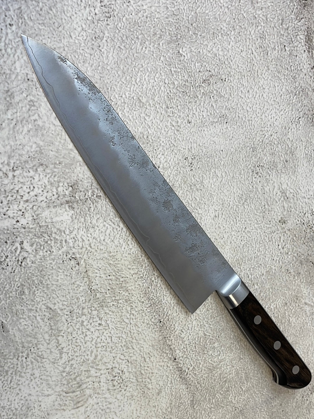 Tsunehisa G3 Nashiji Brown Gyuto 210mm - Made in Japan 🇯🇵 With Bolster