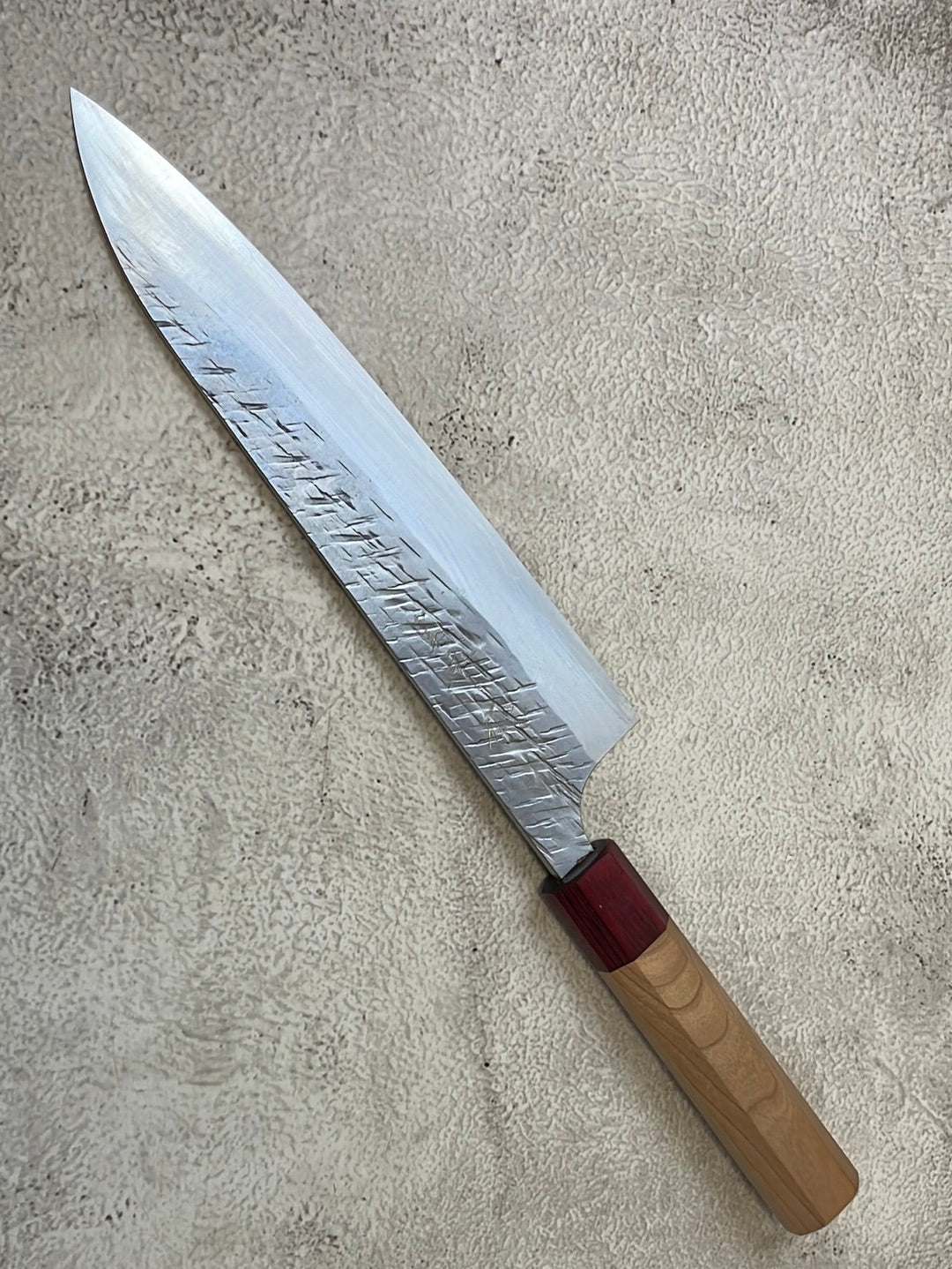 Yu Kurosaki Raijin Gyuto 210mm with Red Cherry Octagonal Handle