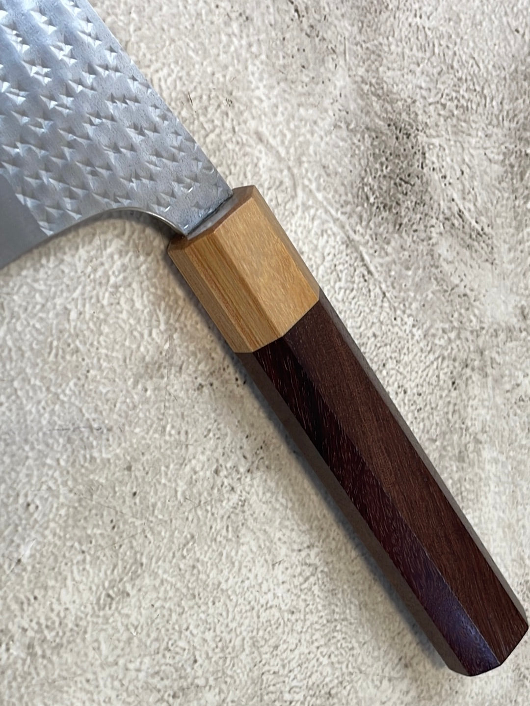 Yu Kurosaki R2 SG2 Hammered SENKO-EI Gyuto 270mm - Brown-Ring Octagonal Handle
