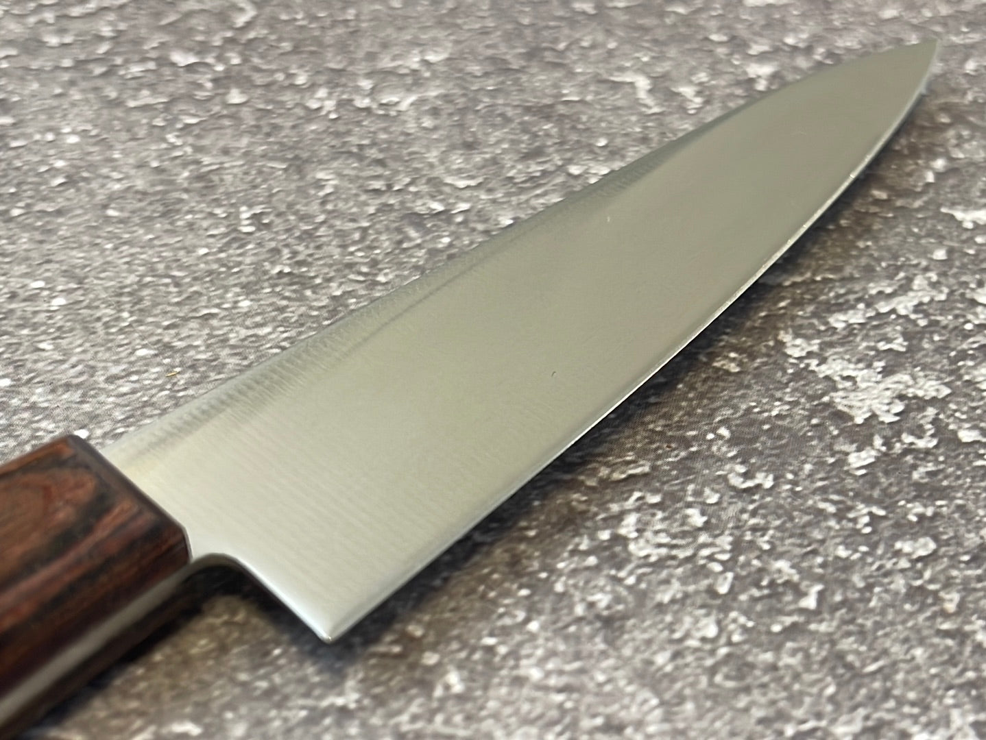 Iseya Molybdenum Petty-Utility Japanese Knife 120mm Red Pakka Wood Handle
