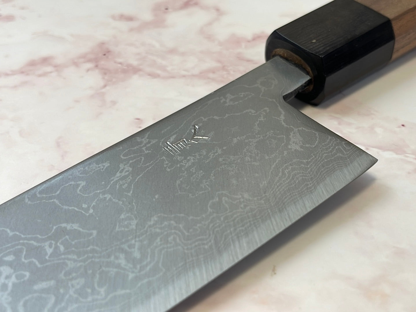 Yoshimune Gyuto 210 mm (8.3 in) Aogami (Blue) #2 Damascus (33 layers) Double-Bevel