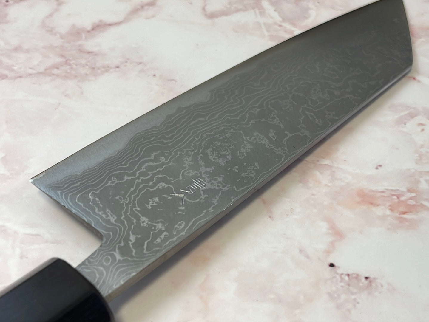 Yoshimune Bunka 165mm Aogami (Blue) #2 Damascus (33 layers) Double-Bevel