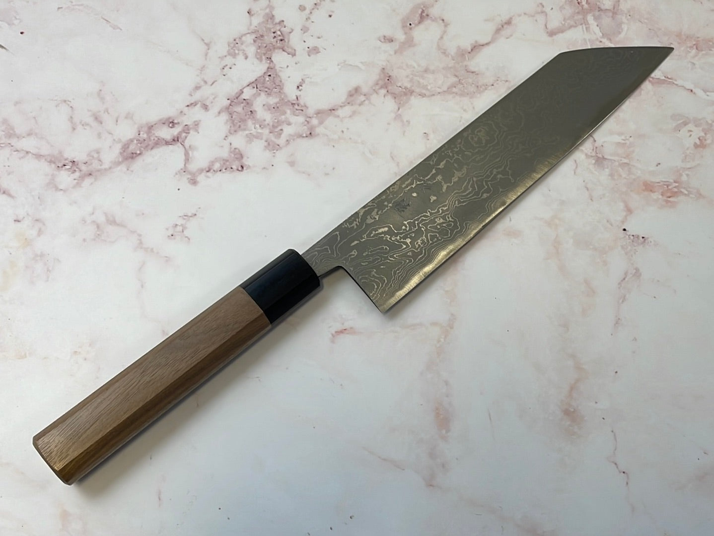 Yoshimune Kiritsuke 210 mm (8.3 in) Aogami (Blue) #2 Damascus (33 layers) Double-Bevel
