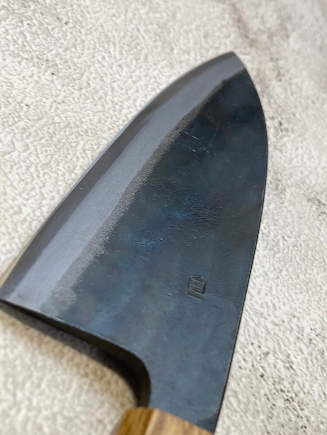 Tsukasa Shiro Kuro 165mm Deba - Shirogami Steel - Oak Octagnon Handle