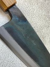 Load image into Gallery viewer, Tsukasa Shiro Kuro 150mm Deba - Shirogami Steel - Oak Octagnon Handle