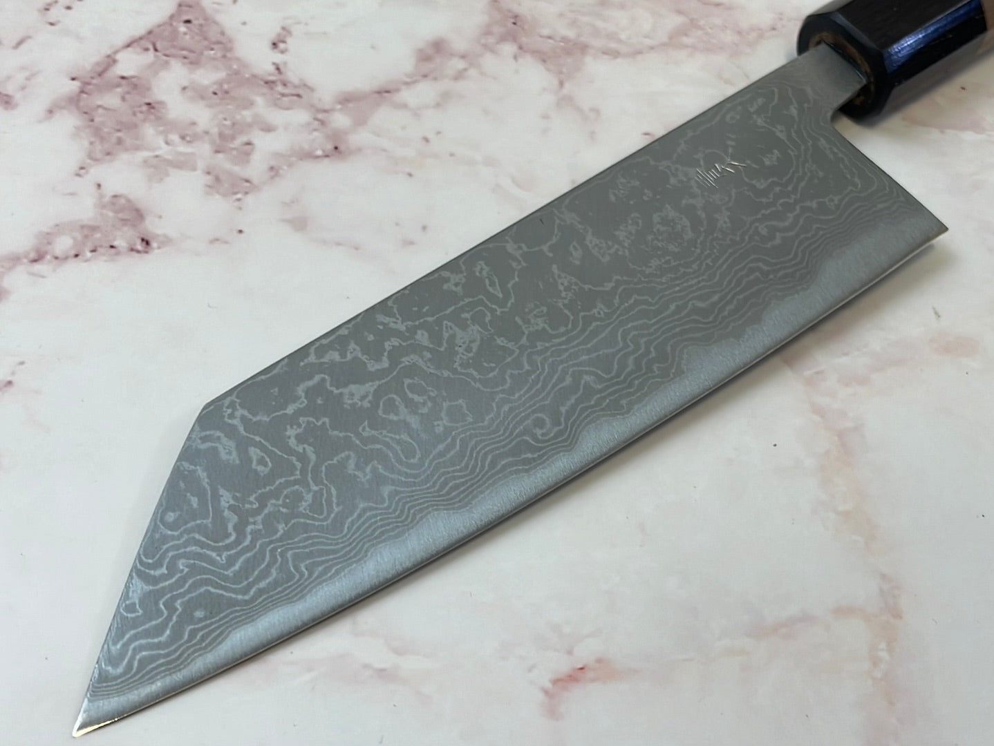 Yoshimune Bunka 165mm Aogami (Blue) #2 Damascus (33 layers) Double-Bevel