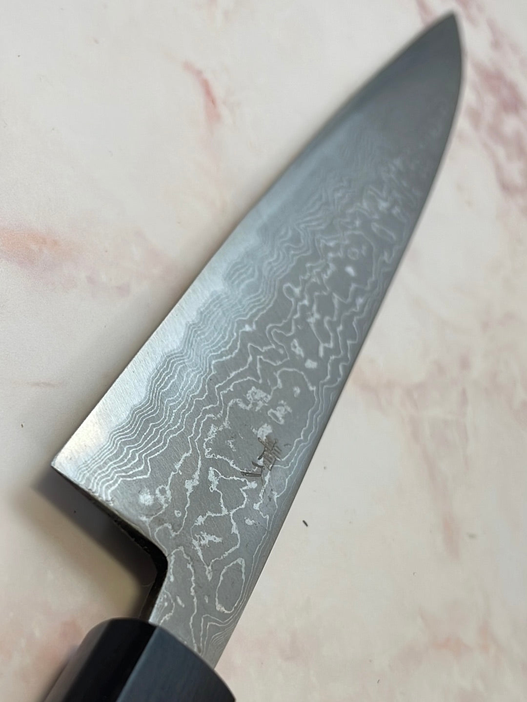 Yoshimune Yanagiba 210 mm(8.3 in) Aogami(Blue) No.2 Damascus (33 layers) Double-Bevel