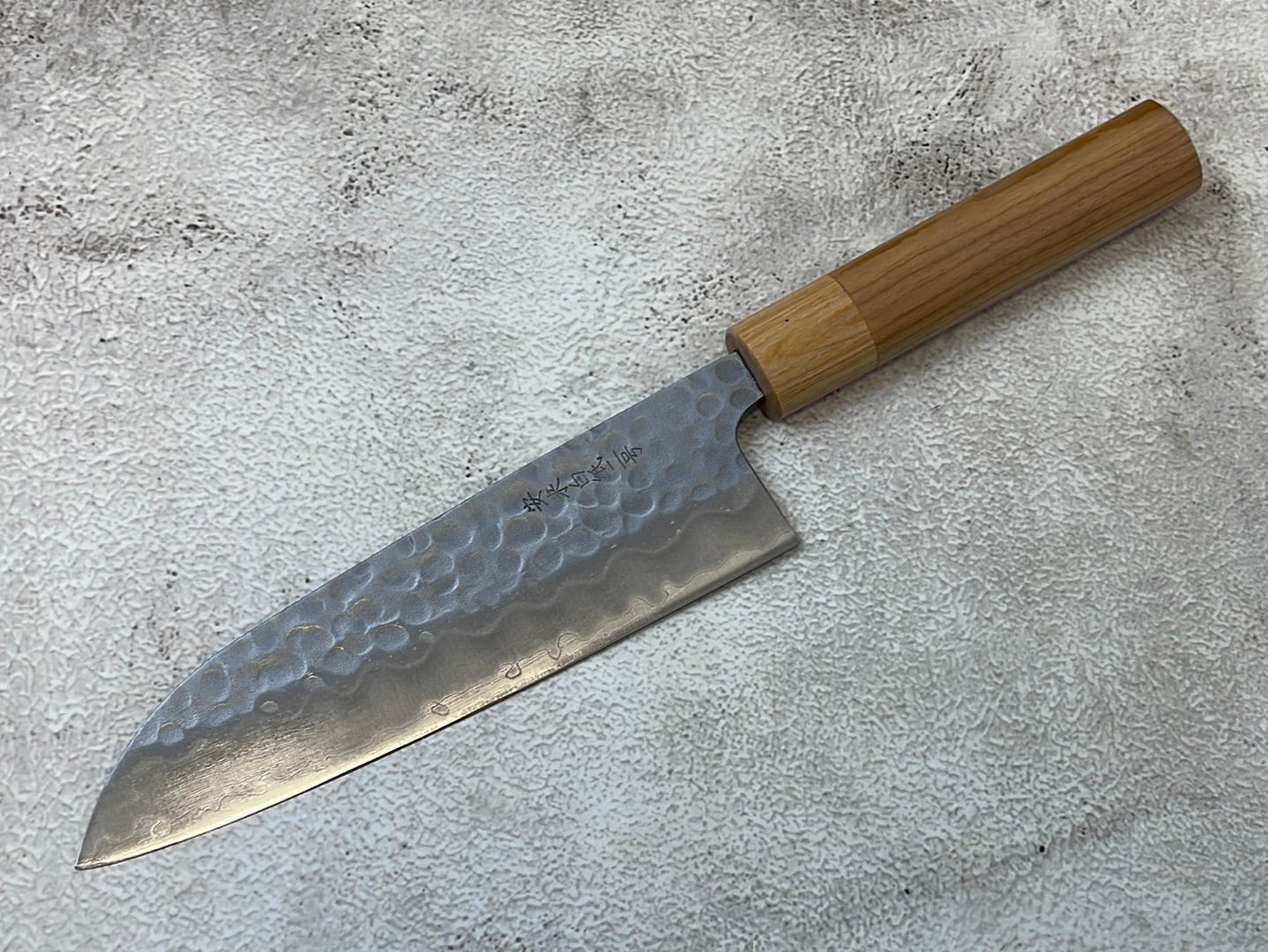 Tsunehisa Shiro White Steel & Stainless Clad Santoku Knife 180mm Made in Japan 🇯🇵