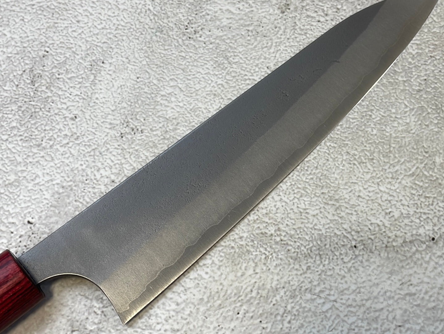 MASAKAGE YUKI Gyuto 210mm Oval Magnolia wood with Red Pakka wood