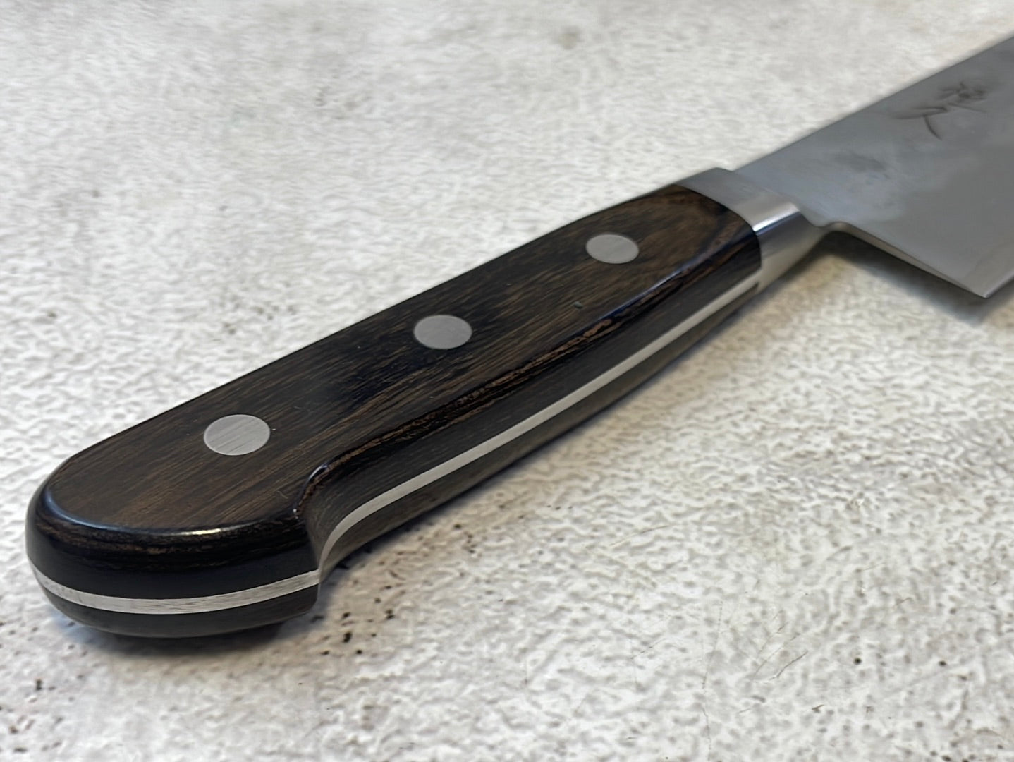Tsunehisa G3 Nashiji Brown Gyuto 210mm - Made in Japan 🇯🇵 With Bolster
