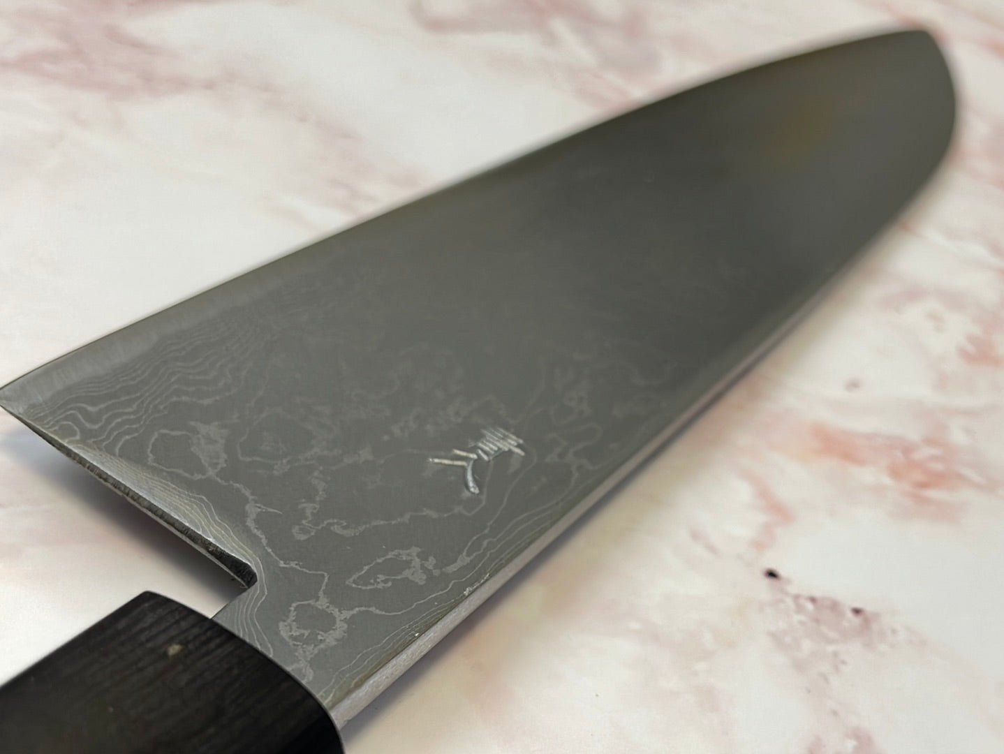 Yoshimune Gyuto 210 mm (8.3 in) Aogami (Blue) #2 Damascus (33 layers) Double-Bevel