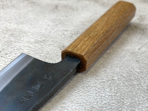 Tsukasa Shiro Kuro 105mm Deba - Shirogami Steel - Oak Octagnon Handle