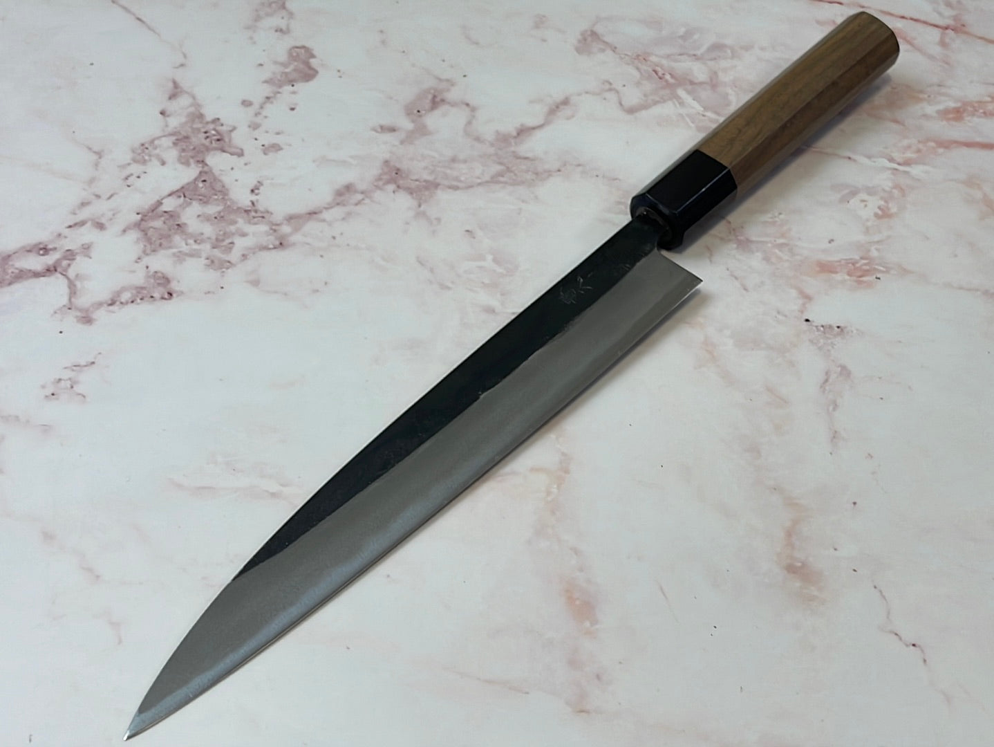 Yoshimune Yanagiba Kurouchi 210 mm (8.3 in) Aogami (Blue) #2 Double-Bevel