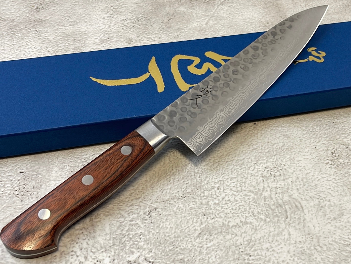 Tsunehisa VG10 Brown Pakka Gyuto Knife 180mm - Made in Japan 🇯🇵