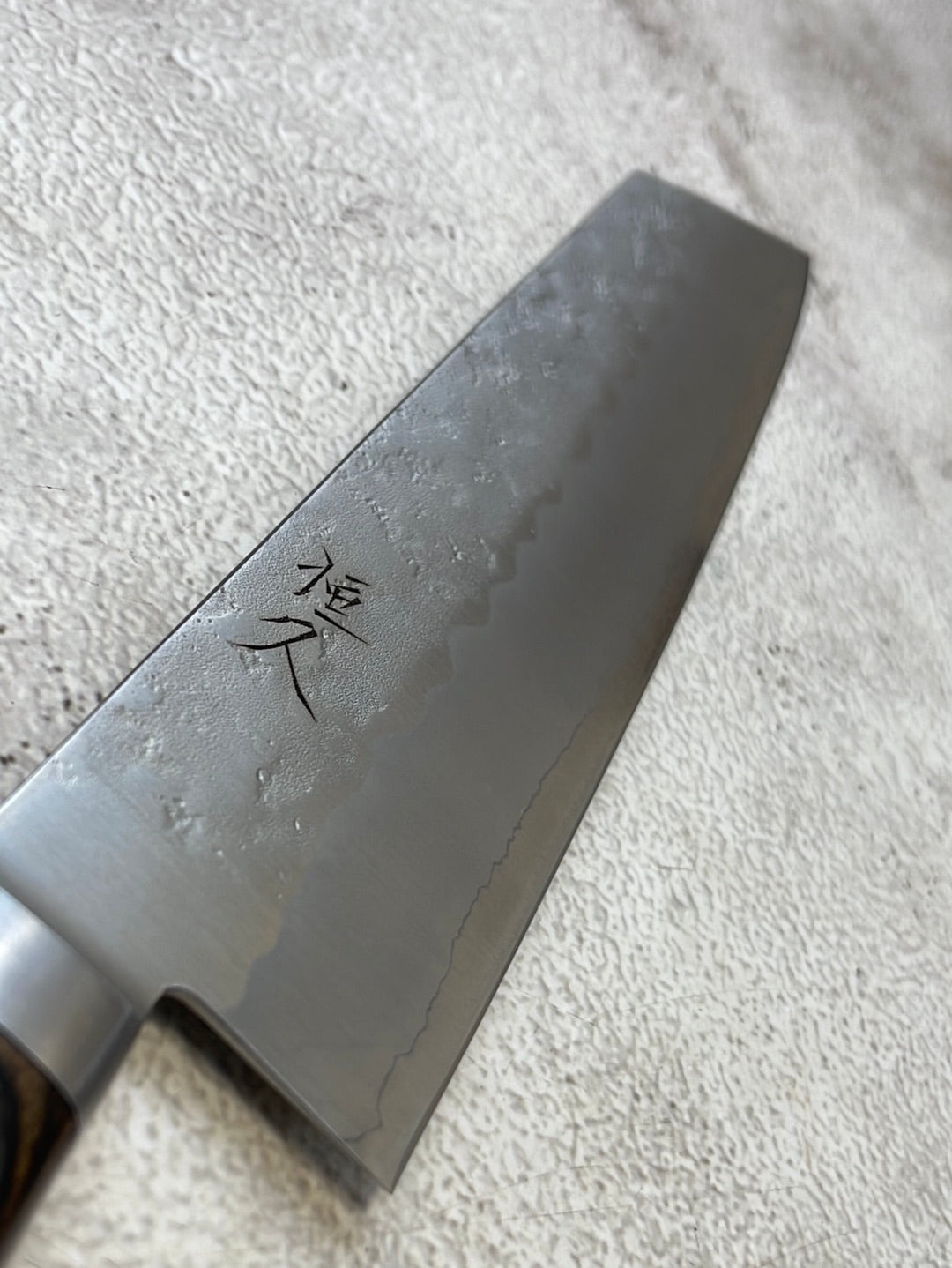 Tsunehisa G3 Nashiji Brown Kiritsuke 210mm - Made in Japan 🇯🇵 With bolster