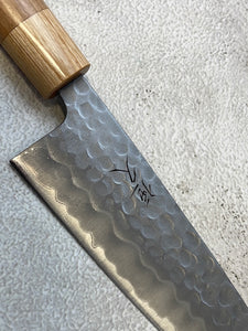 Tsunehisa Shiro White Steel & Stainless Clad Santoku Knife 180mm l- Made in Japan 🇯🇵