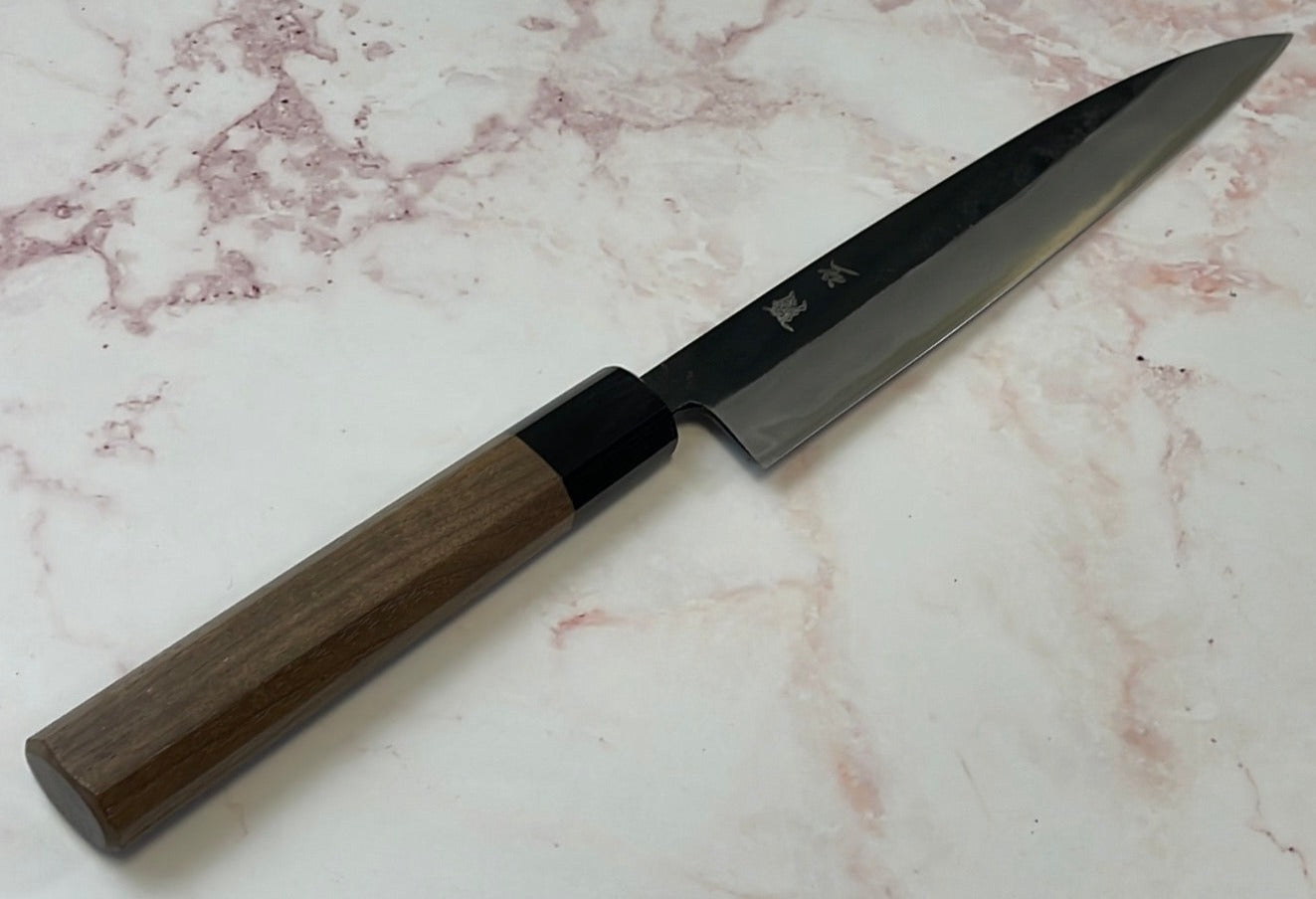 Yoshimune Yanagiba Kurouchi 210 mm (8.3 in) Aogami (Blue) #2 Double-Bevel