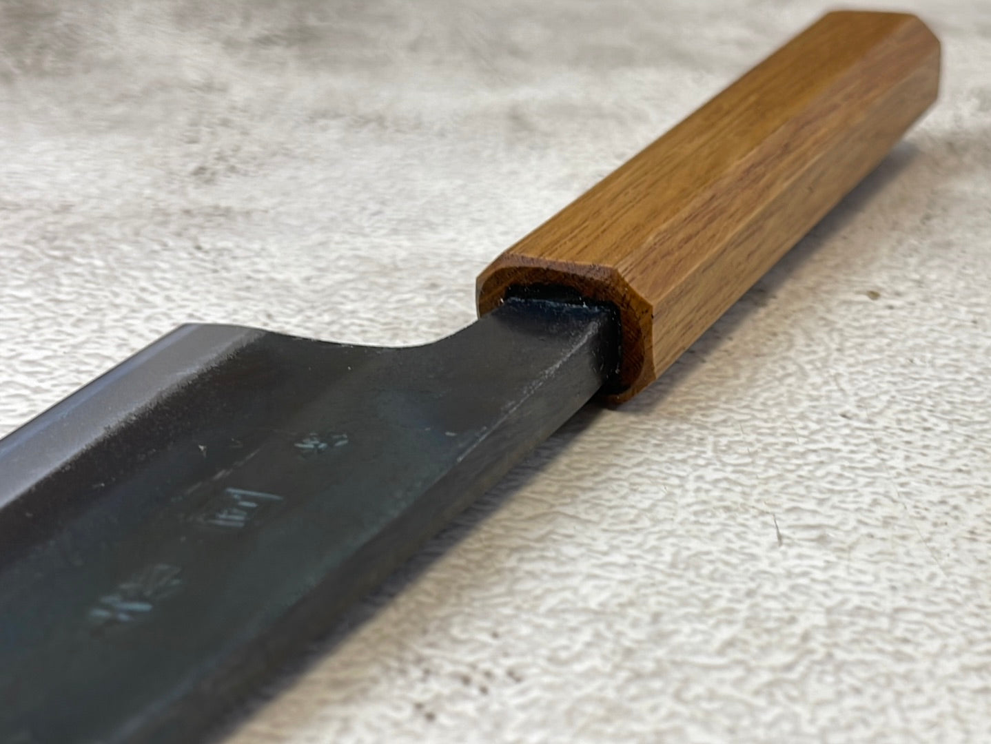 Tsukasa Shiro Kuro 150mm Deba - Shirogami Steel - Oak Octagnon Handle