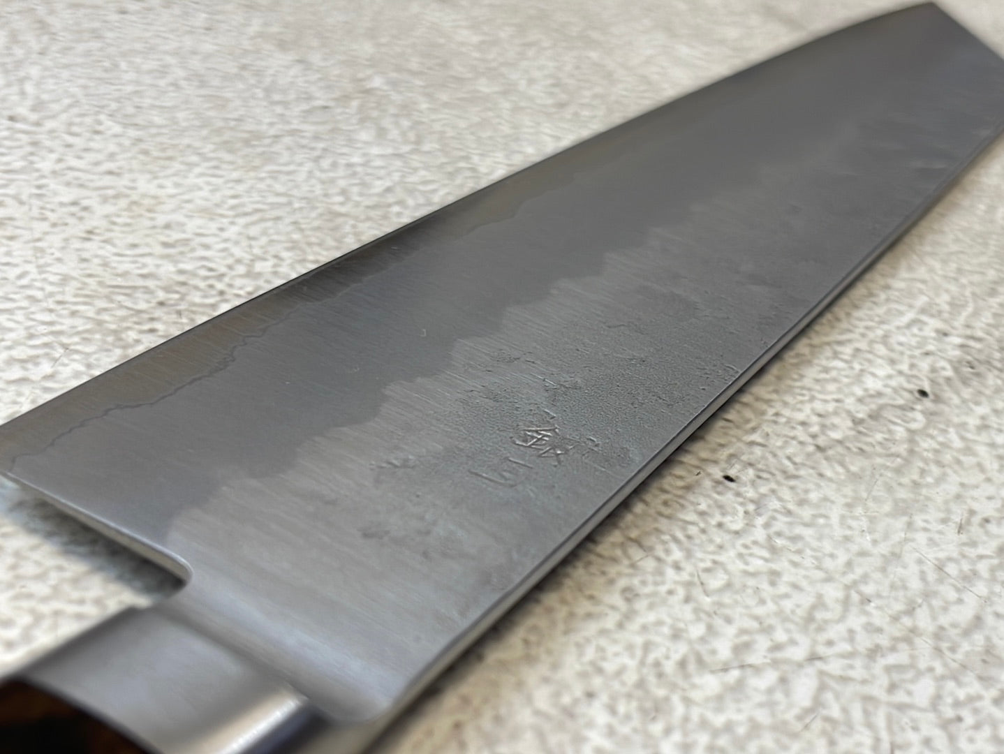 Tsunehisa G3 Nashiji Brown Kiritsuke 210mm - Made in Japan 🇯🇵 With bolster
