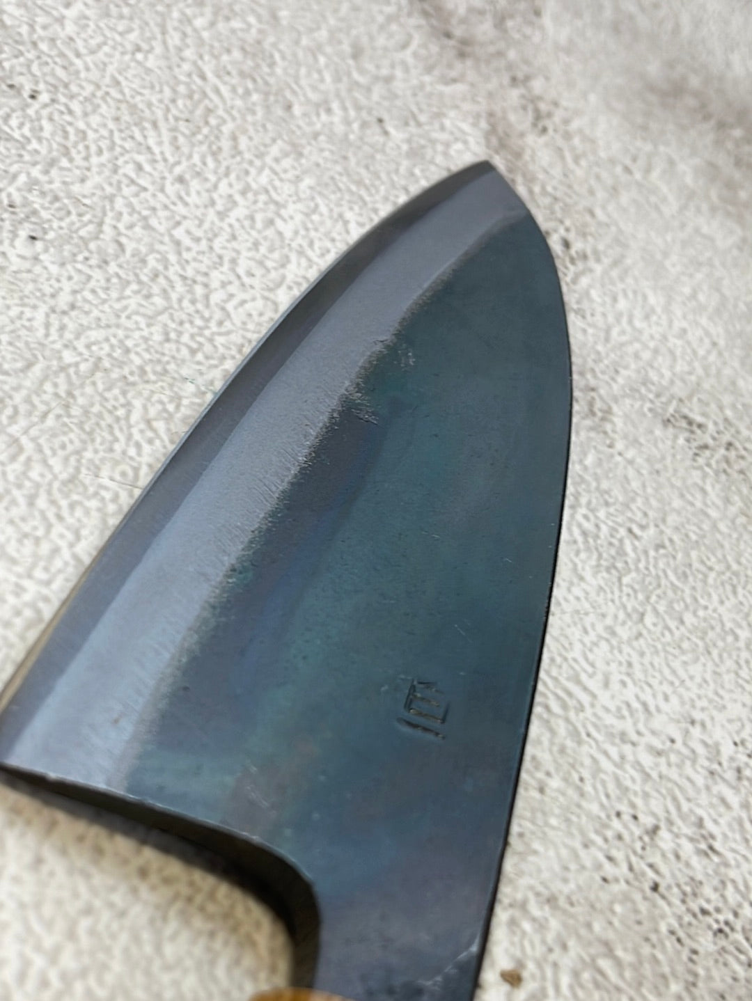 Tsukasa Shiro Kuro 150mm Deba - Shirogami Steel - Oak Octagnon Handle