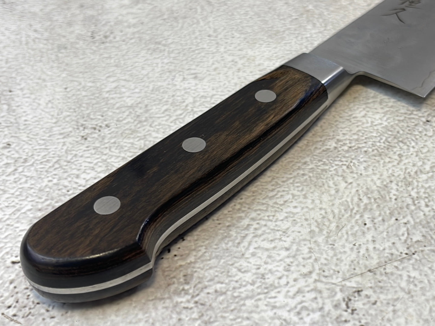 Tsunehisa G3 Nashiji Brown Gyuto 240mm - Made in Japan 🇯🇵 With Bolster