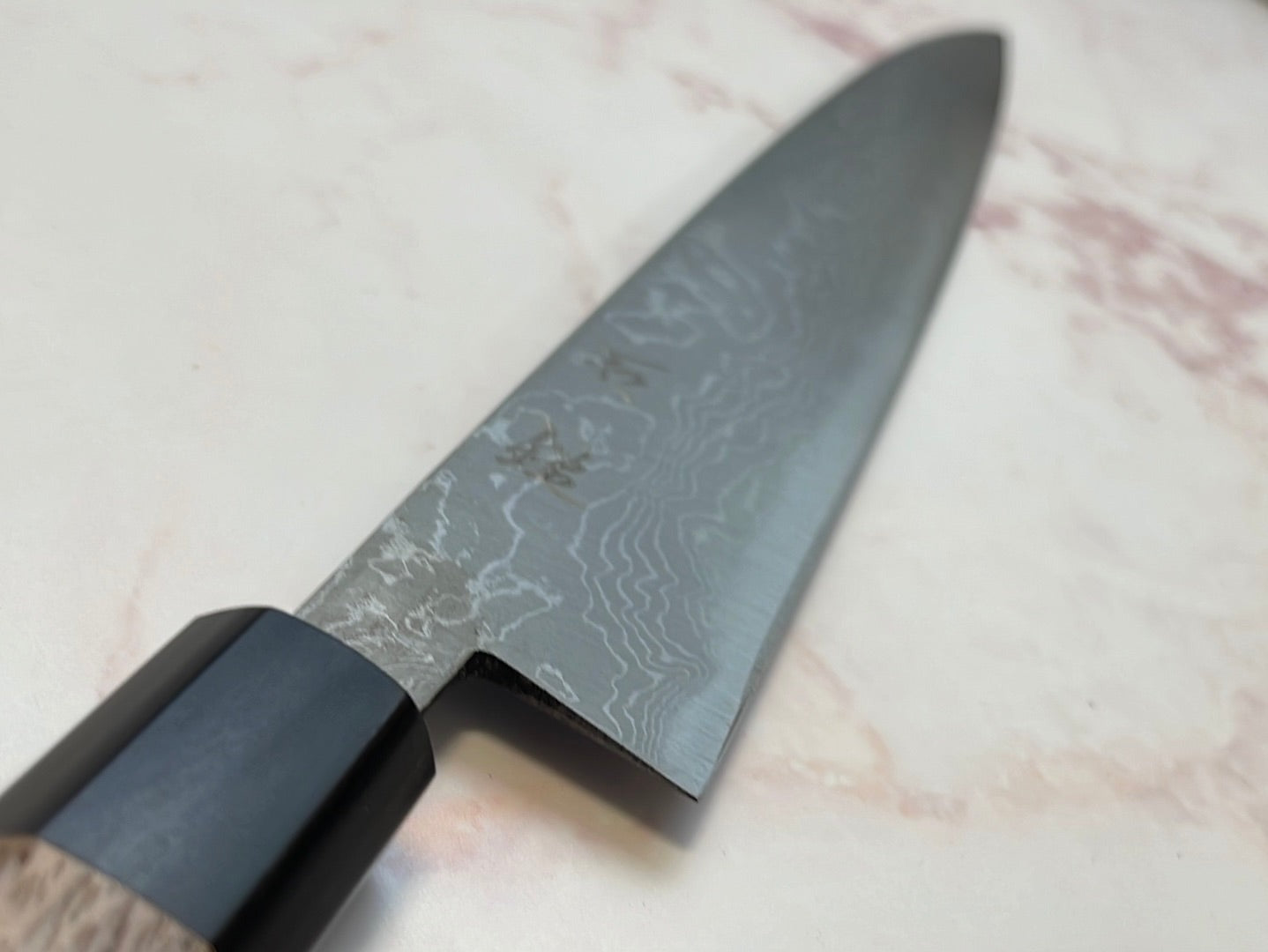 Yoshimune Sujihiki 240mm(9.4 in) Aogami (Blue) No.2 Damascus (33 layers) Double-Bevel