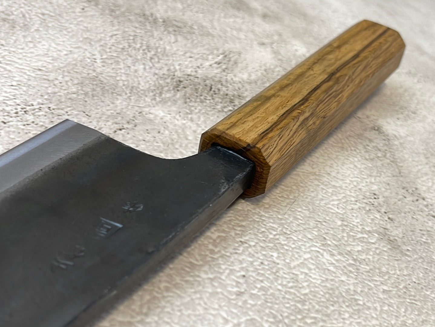 Tsukasa Shiro Kuro 180mm Deba - Shirogami Steel - Oak Octagnon Handle