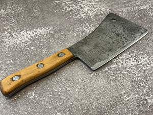 Vintage Briddell Cleaver Knife 20cm Carbon Steel Made in USA 🇺🇸 1188