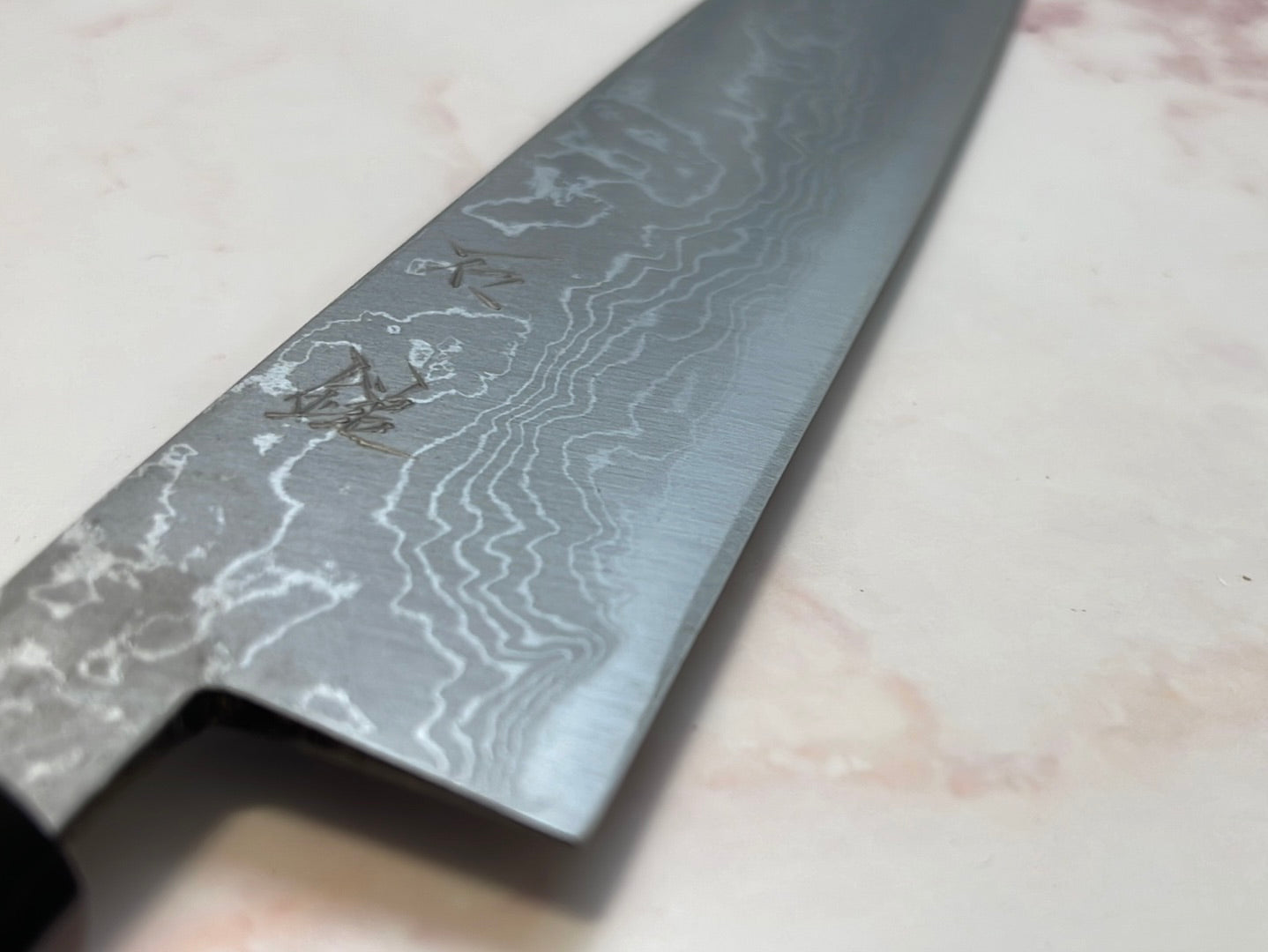 Yoshimune Sujihiki 240mm(9.4 in) Aogami (Blue) No.2 Damascus (33 layers) Double-Bevel