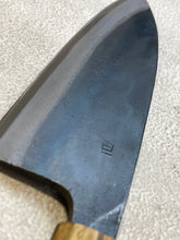 Load image into Gallery viewer, Tsukasa Shiro Kuro 180mm Deba - Shirogami Steel - Oak Octagnon Handle